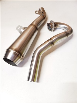CRF 450R In frame drag pipe with megaphone (17 & UP)