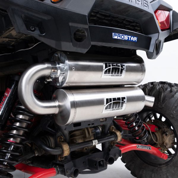 HMF exhaust for RZR S 1000, deep throaty sound and torque increase..