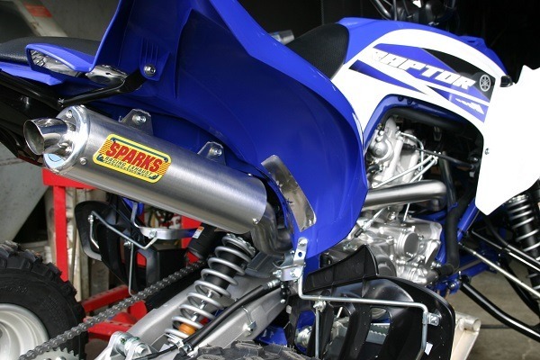Curtis Sparks Exhaust for RAPTOR 700-Mega sale going on now